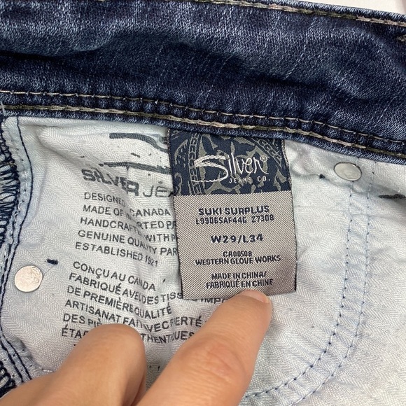 Silver Jeans Suki Surplus Bootcut Jeans Size 29x34 - Picture 9 of 14